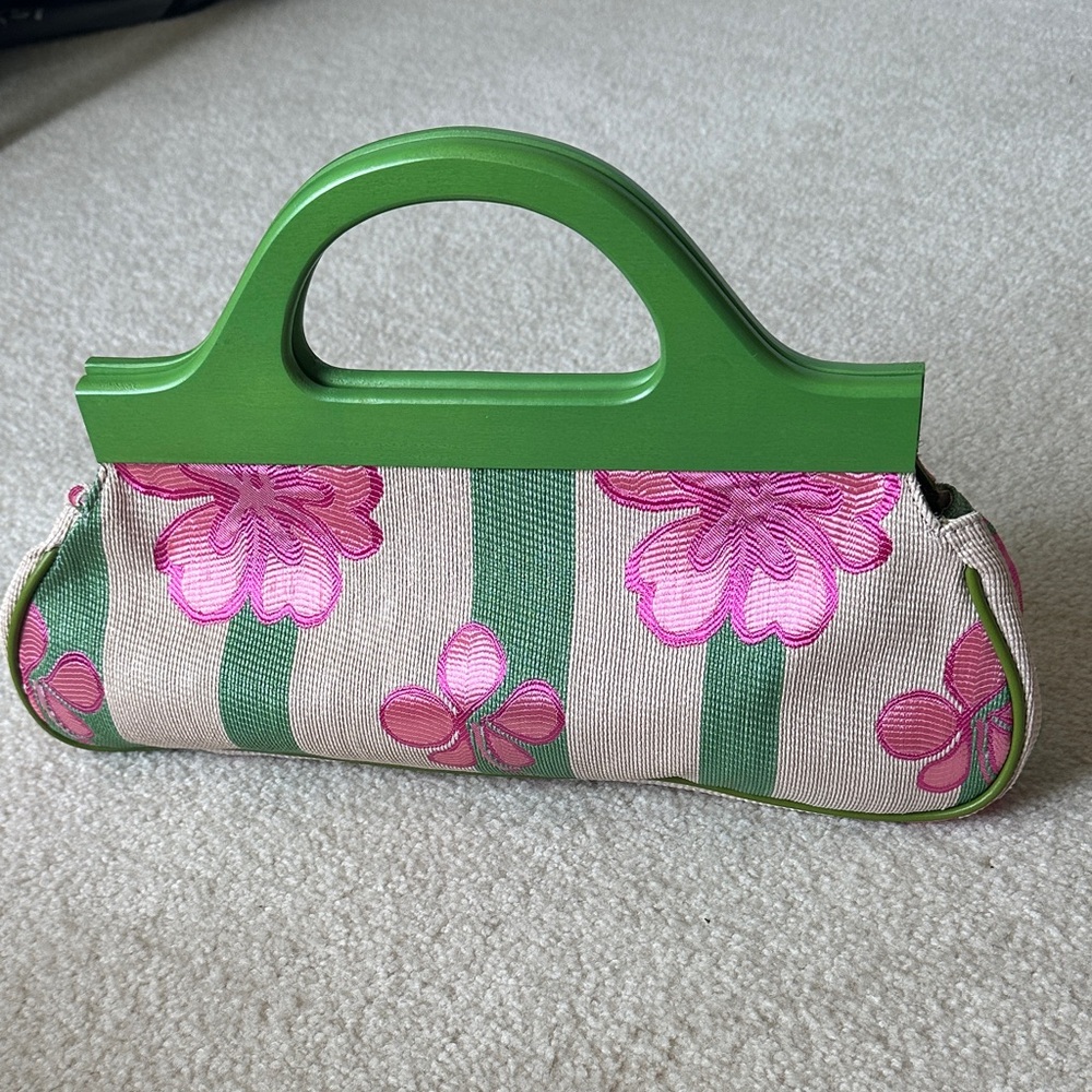 Vintage Hawaiian embroidered Nordstrom Clutch Purse